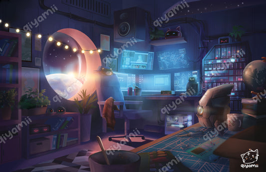Sci-Fi Gaming Room Print