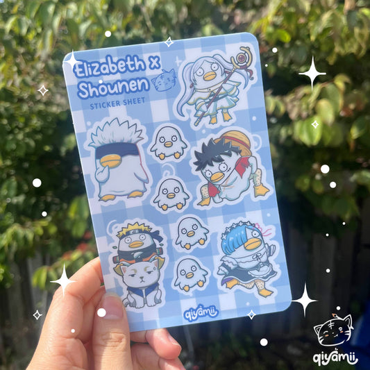 GINTAMA Elizabeth x Shounen Sticker Sheet