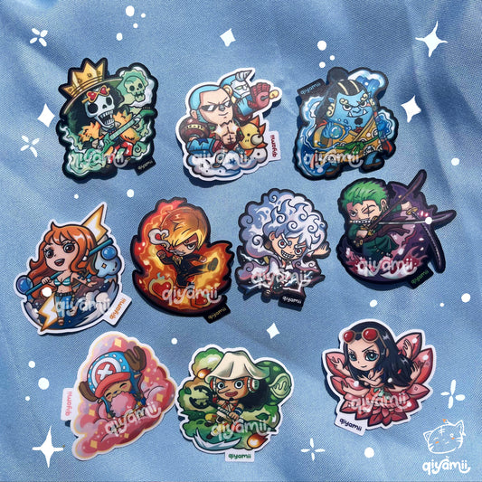 [2024 EDITION] 2.5" OP Pirate Crew Anime Stickers
